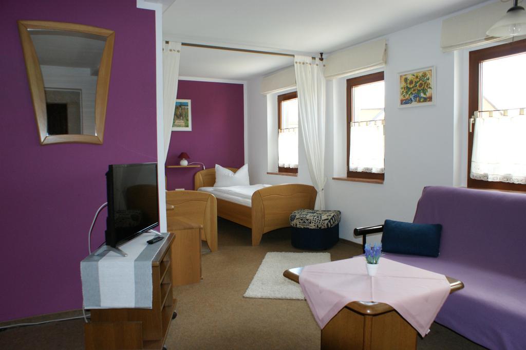 Pension Goldener Anker Reinhardtsdorf-Schona Buitenkant foto