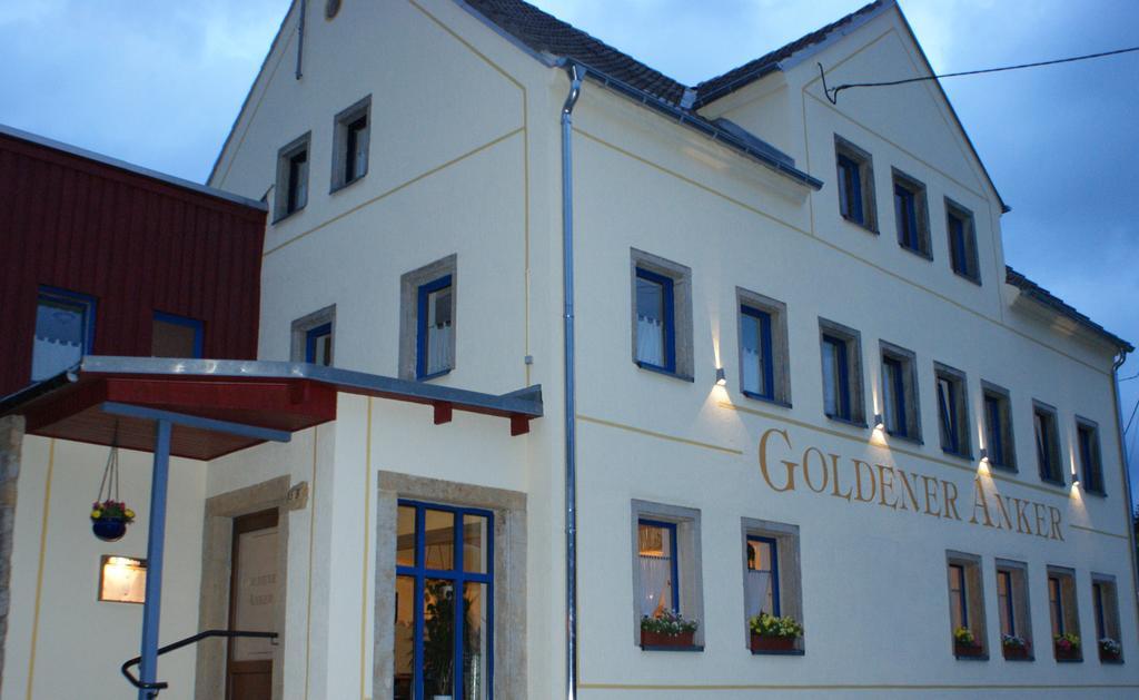Pension Goldener Anker Reinhardtsdorf-Schona Buitenkant foto